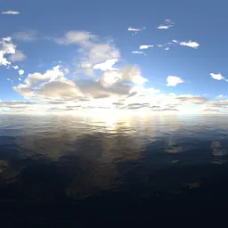 Sunset yellow light  cloud 16k