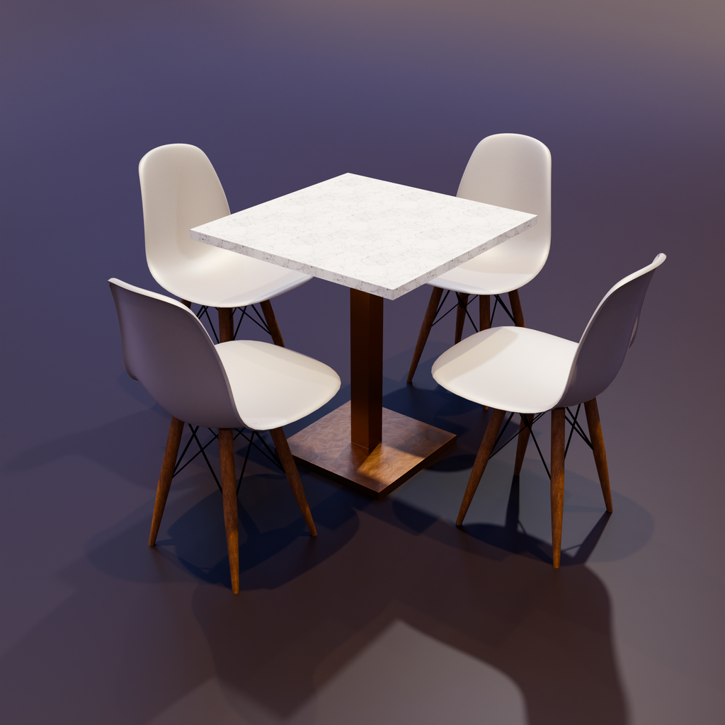 Restaurant patio furniture 14 Chairtable Sets models BlenderKit