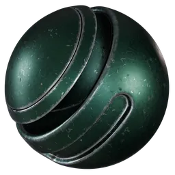 Worn Metal Peeled Metal (Green Worn Metal)