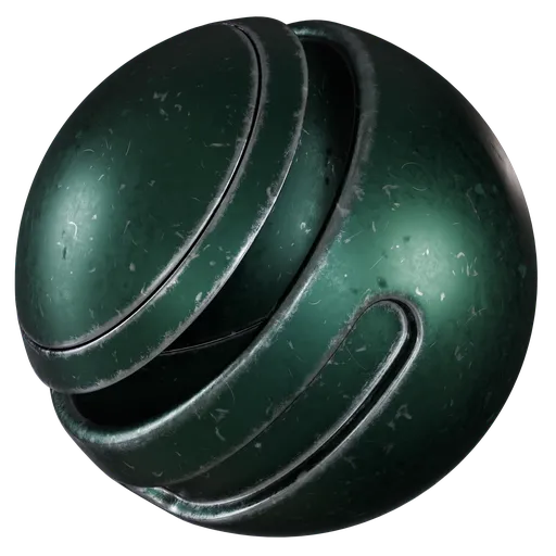 Worn Metal Peeled Metal (Green Worn Metal)