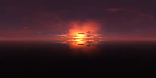 Dramatic Red Sunset Sky