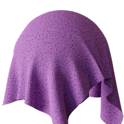 Purple Knitted Cotton Fabric