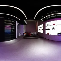 Neon Light Garage Showroom