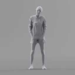 Lowpoly Female Standing