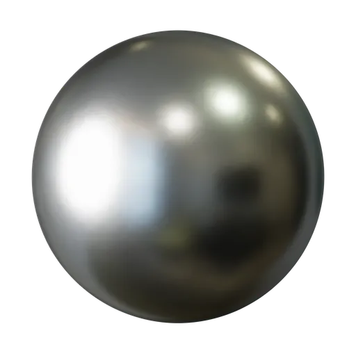 Reflective steel material texture for 3D modeling, suitable for kitchenware rendering in Blender and PBR workflows.