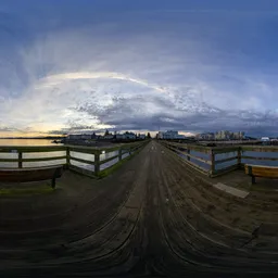 Cloudy Sunset at City Coast