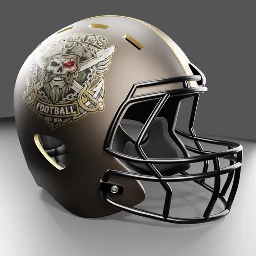 Pirate Football Helmet