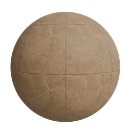 Wooden floral motifs