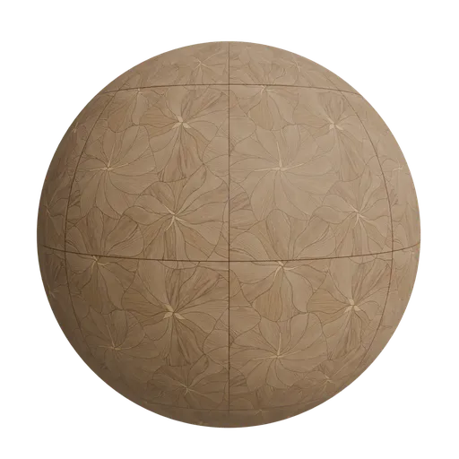 Wooden floral motifs