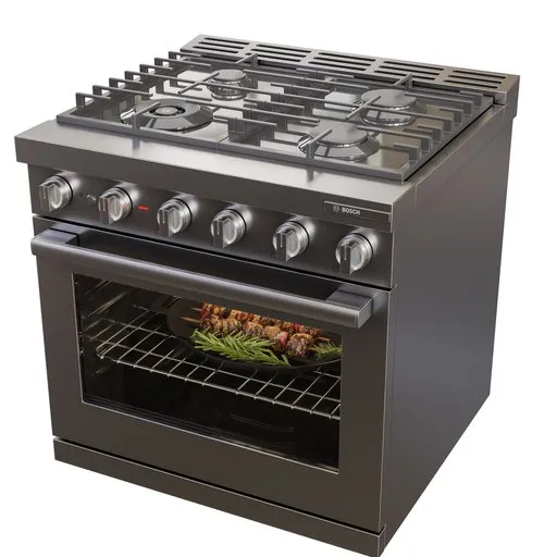 BoschStainless  GasRange with 4 Burners