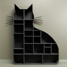 Black Cat Book Shelf