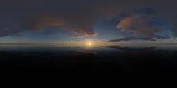 Colorful Sunset Sky Ocean