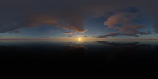 Colorful Sunset Sky Ocean