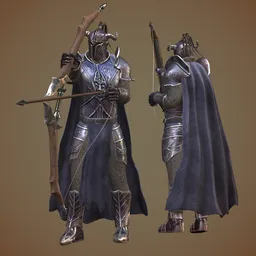 Archer Knight b -Game Ready Character