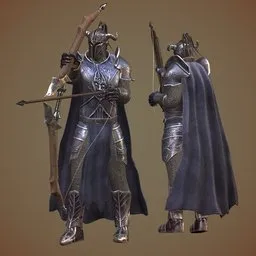 Archer Knight b -Game Ready Character