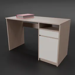 Simple wooden desk