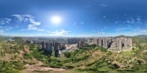 Highsky building green forest cloud