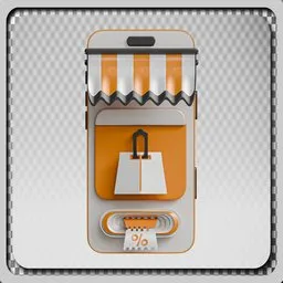 Flash Sale Icon with Shop Display