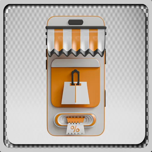 Flash Sale Icon with Shop Display