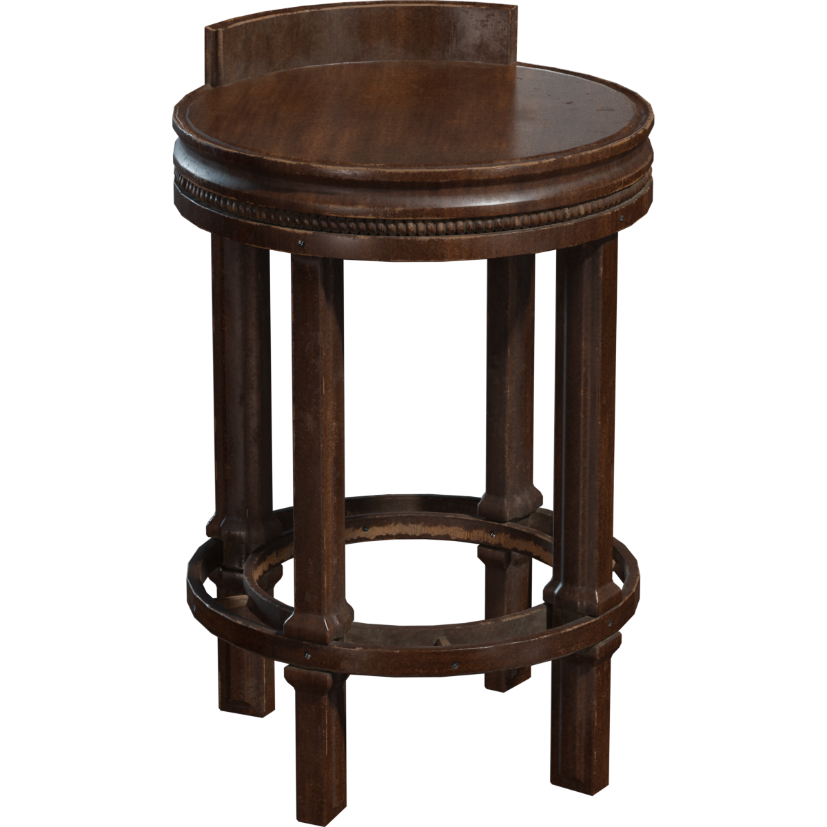 Bar Chair Round 01 FREE Bar chairs 3D Models models BlenderKit