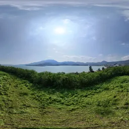Green tree mountain cloud bluesky
