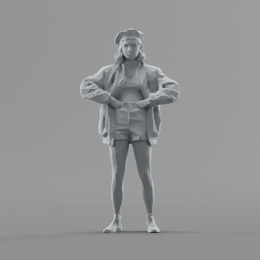 Lowpoly Female Standing