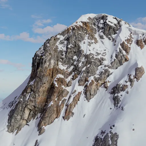 Mountain Snow Rock Photoscan