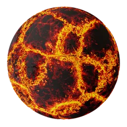 Molten Lava Cracks Animated