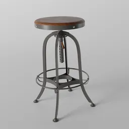 Swivel Metal Stool