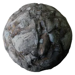 Ground Rugged Rock Surface