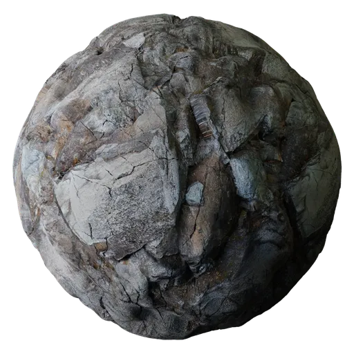 Ground Rugged Rock Surface