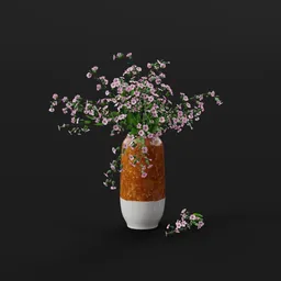 Pink Wildflower Vase