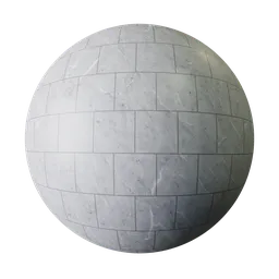 High-resolution PBR marble tiles texture for 3D modeling and rendering in Blender software.