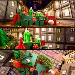 Christmas animation setup for product