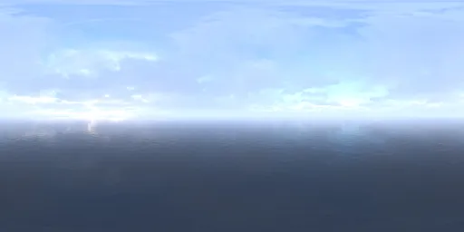 Overcast sky over the Atlantic