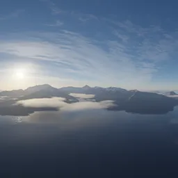 Aerial Mountain Landscape