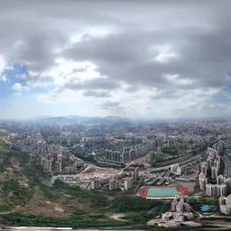 Highsky building clouds bluesky