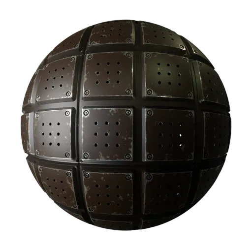 Bolted Perforated Sci-Fi Metal