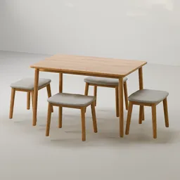 Wood Dining Table Set