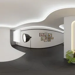 Modern White Cyclorama Photo Studio