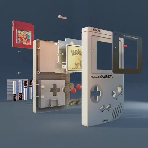 Scene Game Boy exploded pokemon red