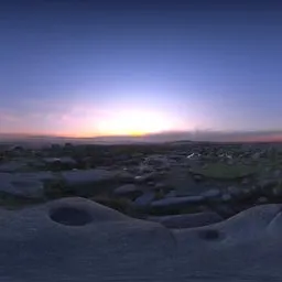 Sunset Over Rocks