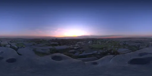 Sunset Over Rocks