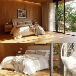 Bedroom in the morning