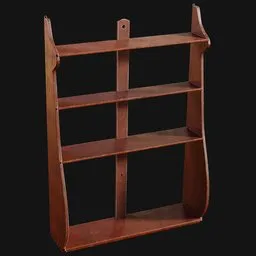1800s Whaleback Style Wall Shelf