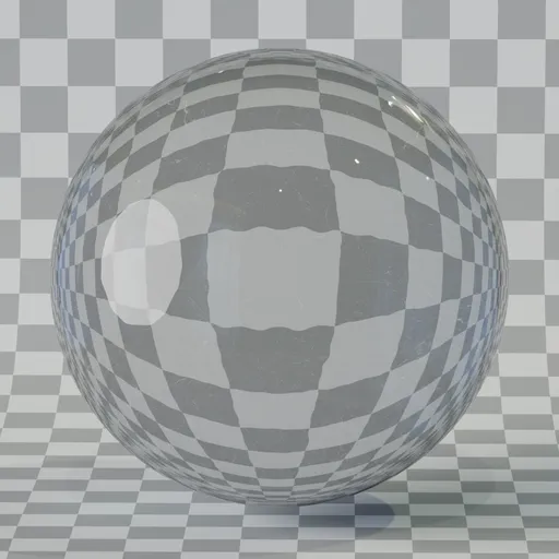 Scratched glass