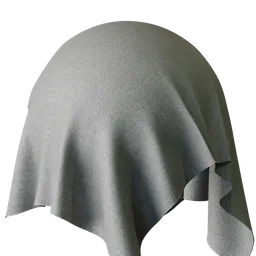 Plain Grey Chenille