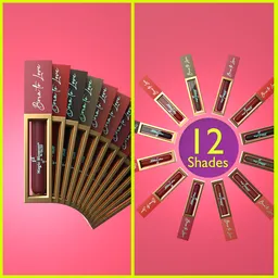 Liquid lipstick array animation