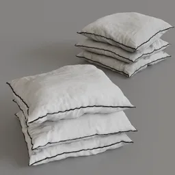 Pile of cushion