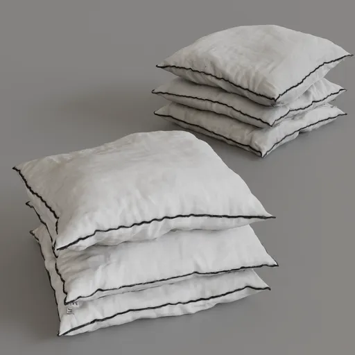 Pile of cushion